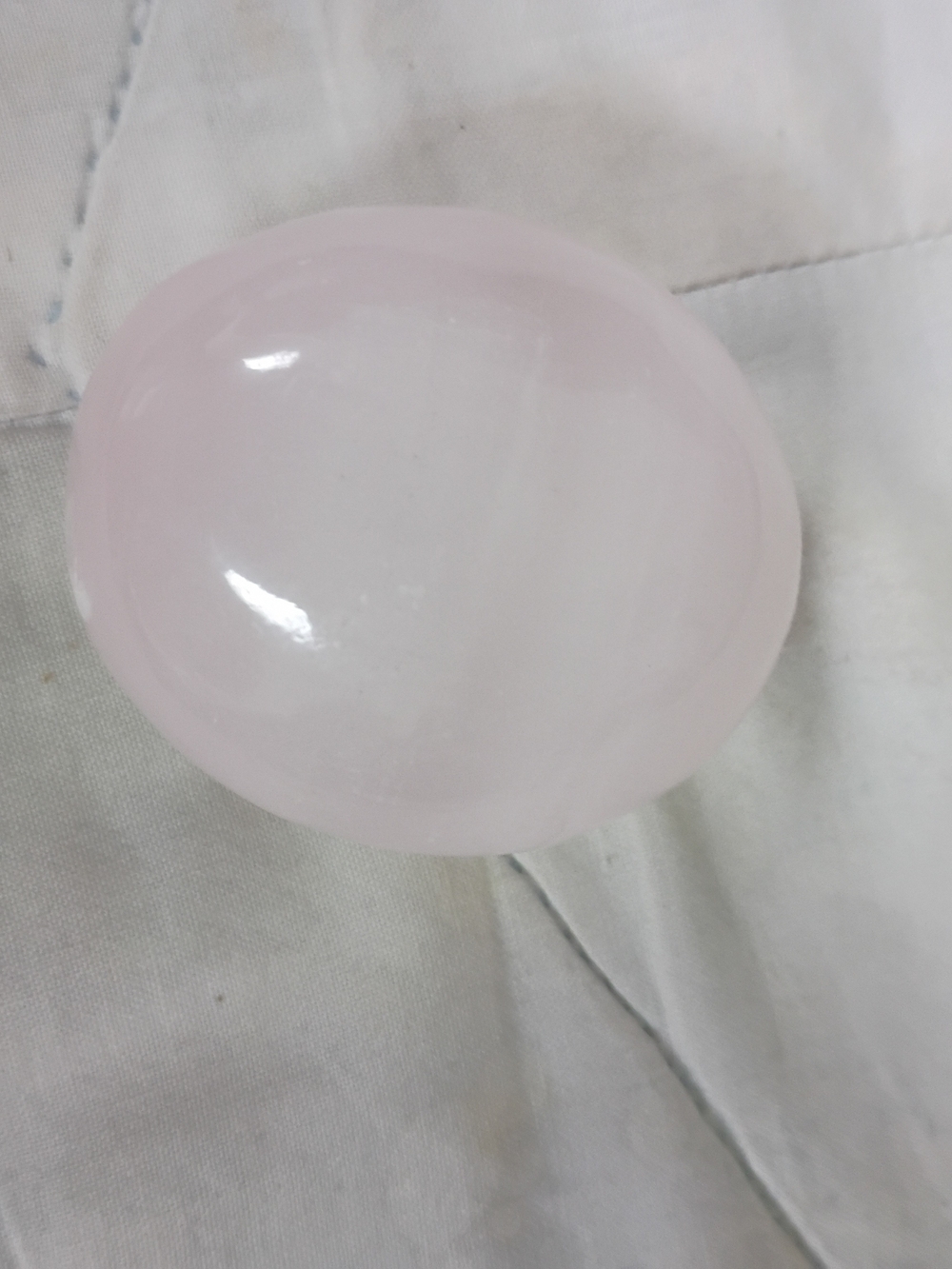 Polished Rose Quartz Palm Stone